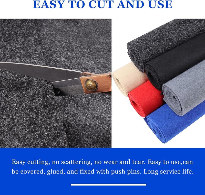 HBU 45" Lx78 W Black Speaker Box Carpet Fabric, Dustproof and Durable Car Carpet for Old Speker,Sub Box,Auto,Boat,Home Cabinet,Cover (Black, 45inchx78inch) - Image 4